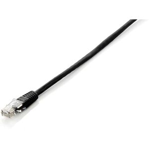 Cabo de Rede RJ45 U/UTP Cat.6 Preto (25cm) - EQUIP Image