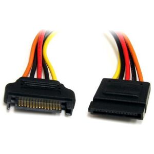 Cabo de Alimentação SATA 15 PIN Macho - SATA 15 PIN Fêmea (30cm) - STARTECH Image