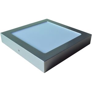 Painel de LED Superficie Quadrado (17,5 x 17,5cm) 12W 6000K 1200Lm - Aço Escovado Image