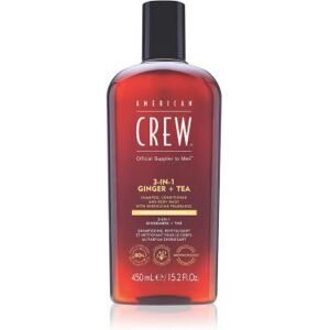 American Crew 3 in 1 Ginger + Tea 3 em 1 champô, condicionador e gel de banho para homens 450 ml. 3 in 1 Ginger + Tea Image