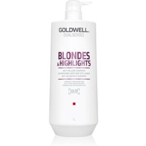 Goldwell Dualsenses Blondes & Highlights champô para cabelo loiro neutraliza tons amarelados 1000 ml. Dualsenses Blondes & Highlights Image