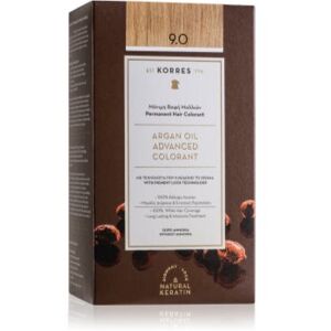 Korres Argan Oil cor para cabelo permanente com óleo de argan tom 9.0 Very Light Blonde 50 ml. Argan Oil Image