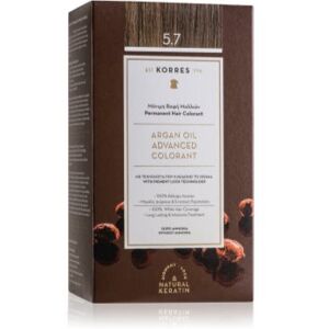 Korres Argan Oil cor para cabelo permanente com óleo de argan tom 5.7 Chocolate 50 ml. Argan Oil Image