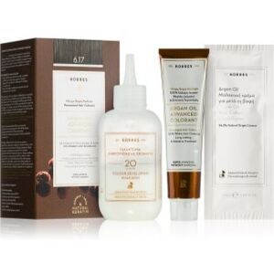Korres Argan Oil cor para cabelo permanente com óleo de argan tom 6.17 Dark Blond Beige 50 ml. Argan Oil Image