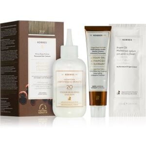 Korres Argan Oil cor para cabelo permanente com óleo de argan tom 7.17 Dark Blonde Beige 50 ml. Argan Oil Image