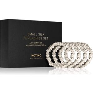 Notino Silk Collection Small Scrunchie Set conjunto de elásticos de cabelo de seda tom Cream . Silk Collection Small Scrunchie Set Image