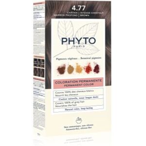 Phyto Color coloração de cabelo sem amoníaco tom 4.77 Intense Chestnut Brown 1 un.. Color Image