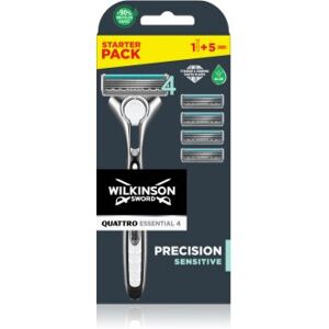 Wilkinson Sword Quattro Titanium Sensitive máquina de depilação + lâminas de reposição 4 pçs . Quattro Titanium Sensitive Image