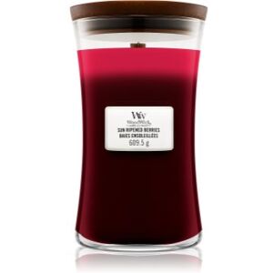 Woodwick Trilogy Sun Ripened Berries vela perfumada com pavio de madeira 609,5 g. Trilogy Sun Ripened Berries Image