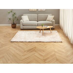 Vente-unique Tapete shaggy de pelo comprido ultramacio 140x200 cm bege - DOLCE Image