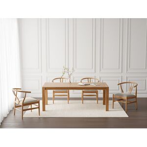 Vente-unique Mesa de jantar 8 lugares em madeira de teca natural - AMILA Image