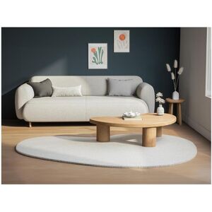 Vente-unique Tapete shaggy orgânico efeito pele 200x300 cm bege - GIRONA Image