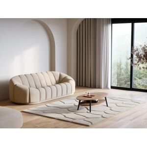 Vente-unique Tapete em relevo efeito pele 120x160 cm bege - ARENSO Image