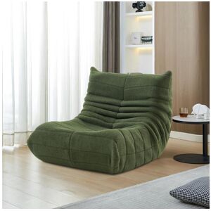 Cadeira Bean Bag - Espuma de alta densidade - Sofá Bean Bag - Cadeira de sala - Veludo - Verde Image