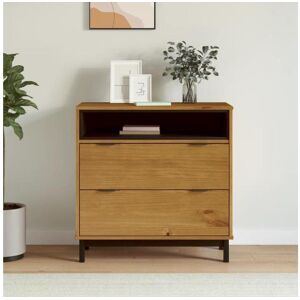 vidaxl Armário de gavetas FLAM 80x40x80 cm madeira de pinho maciça Image