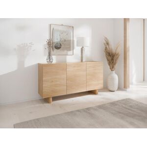 Vente-unique Aparador com 3 portas em MDF cor natural - LUDIMA Image
