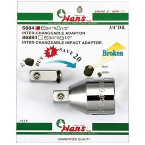Adaptador / Conversor 3/4 polegada -> 1 polegada, comprimento 62mm HANS 6884 Image