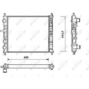 Radiador, arrefecimento do motor NRF 58191 Image