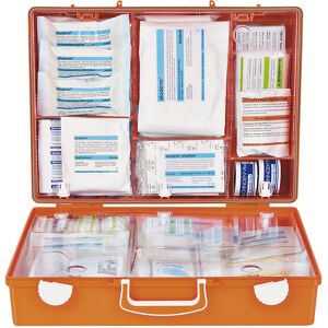 SÖHNGEN Mala de primeiros socorros conforme a DIN 13169, laranja de sinalização, AxLxP 300 x 400 x 150 mm, com enchimento Image