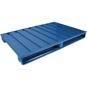 Heson Palete plana de aço, CxL 1000 x 800 mm, capacidade de carga 2000 kg, azul genciana, a partir de 10 unid. Image