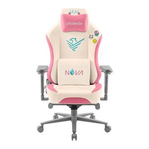 Phoenix Technologies Phoenix Nova Cream Editión Silla Alta Gama Fabricada En Cuero Color Crema Y Rosa Image
