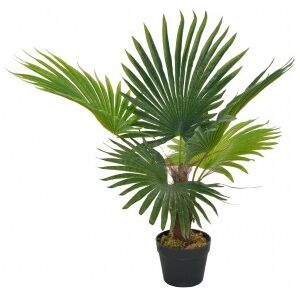 Vidaxl Planta Artificial Palmeira Com Poteiro Verde De 70 Cm Image