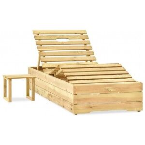 Vidaxl Cama Com Mesa Madeira De Pinho Verde Impregnada Image