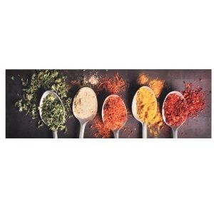 Vidaxl Tapete De Cozinha Lavável Spoons 45x150 Cm Image