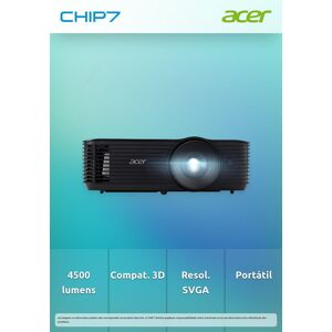 ACER X1128H DLP SVGA 4800 LM 20000:1 EMEA 2.7 KG EURO POWER - válido p/ unid faturadas até 31 de julho ou fim de stock Image