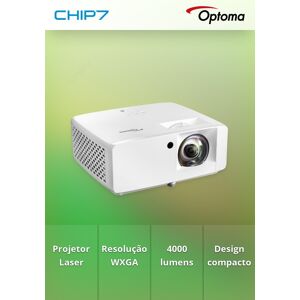 Projetor LASER OPTOMA ZW350ST WXGA 4000 Lumens Branco Image