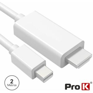 Cabo Mini Displayport Macho / Hdmi Macho 2m Prok Image