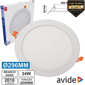 Painel Leds Redondo 24w 296mm 6400k 2010lm Avide Image