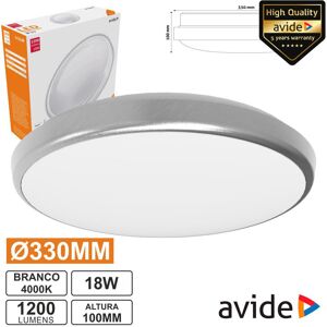 Painel Led Redondo Aplique 18w 330mm 4000k 1200lm Avide Image