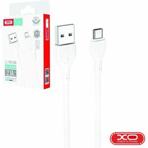 Cabo usb-a macho / usb-c macho 1m branco xo Image