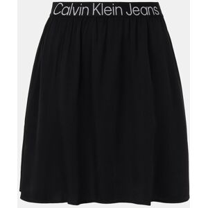 Saias Calvin Klein Logo Elastic Mini Mulher - Preto XS Image