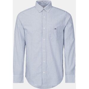 Camisas Gant Reg Oxford Banker Homem - Azul/Branco S Image