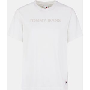 T-Shirts Tommy Jeans Classics Logo Relaxed Fit Jersey Mulher - Branco XS Image