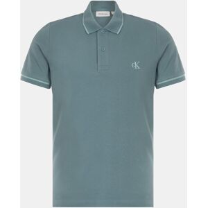 Polos Calvin Klein Tipping Slim Homem - Verde Azulado S Image