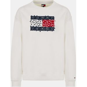 Sweatshirts Tommy Jeans Relaxed Floral Flag Mulher - Branco XXS Image