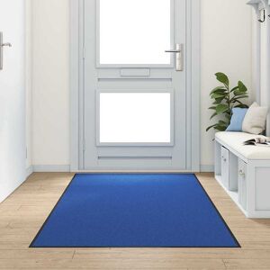 vidaXL Covoraș de intrare Altele Albastru și Negru 120 x 250 cm Image