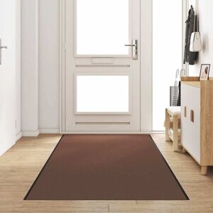 vidaXL Covoraș de intrare Altele Maro și negru 120 x 350 cm Image