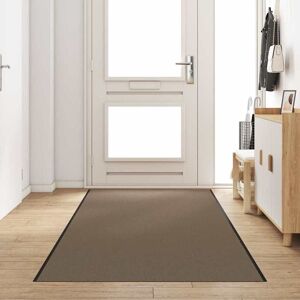vidaXL Covoraș de intrare Altele Bej și negru 120 x 350 cm Image