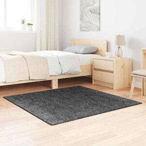 vidaXL Covor Shaggy Antiderapant Gri închis 120 x 120 cm PP Image