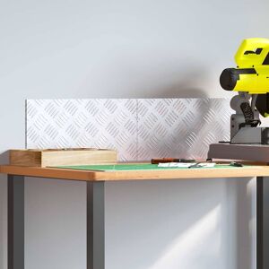 vidaXL Plăci cu tablouri 2 pcs Argintiu 40 x 20 cm Aluminiu Image