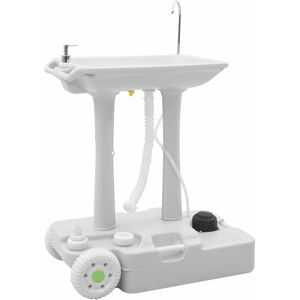 vidaXL Suport pentru spălat mâini de camping Gri 72 x 42 x 103 cm Image