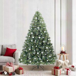 vidaXL Brad de Crăciun artificial cu 300 LED Verde 210 cm PE și PVC Image