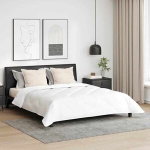vidaXL Duvet de iarnă cu pernă 3 pcs Alb Microfibră Image