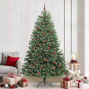 vidaXL Brad de Crăciun artificial cu ramuri articulare Verde 240 cm Image