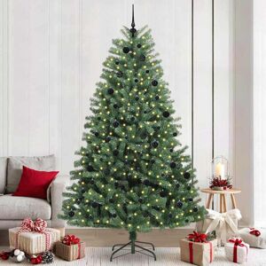 vidaXL Brad de Crăciun artificial cu ramuri articulare Verde 240 cm Image