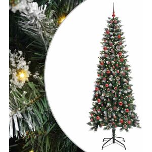 vidaXL Brad de Crăciun artificial cu 300 LED Verde 86 x 86 x 210 cm Image